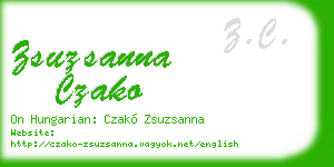 zsuzsanna czako business card